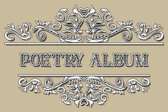 Download Poetry Album Vintage Ornamental Frame - Poetry Collection